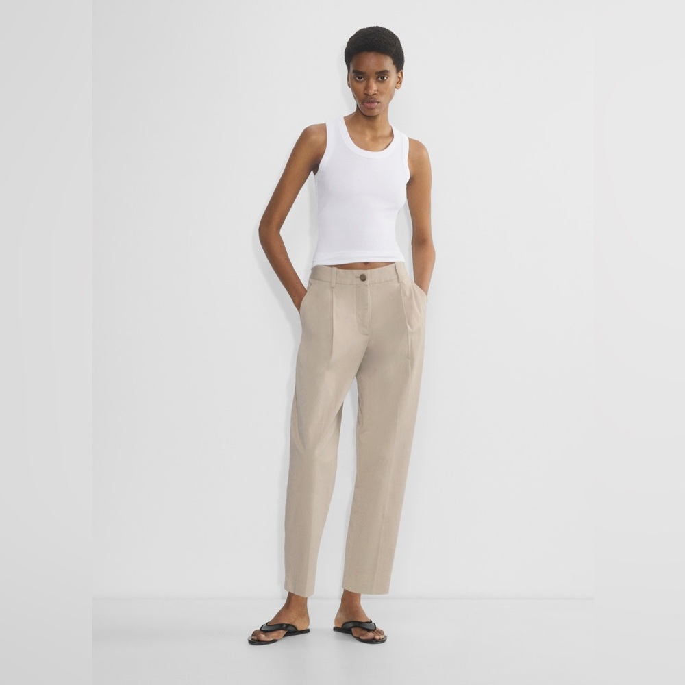 Aritzia Carrot Mid-Rise Washed Oak Chino Pants, size 6 NWT